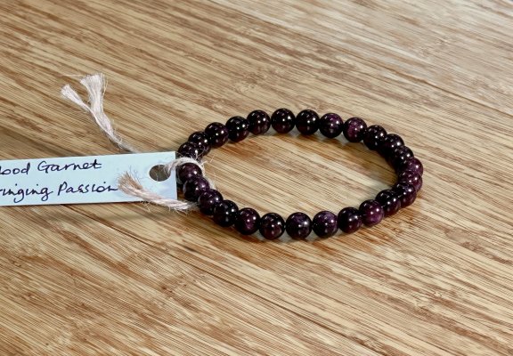 Blood Garnet Bracelet 6mm