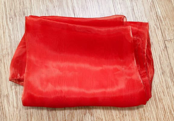 Red Organza Veil